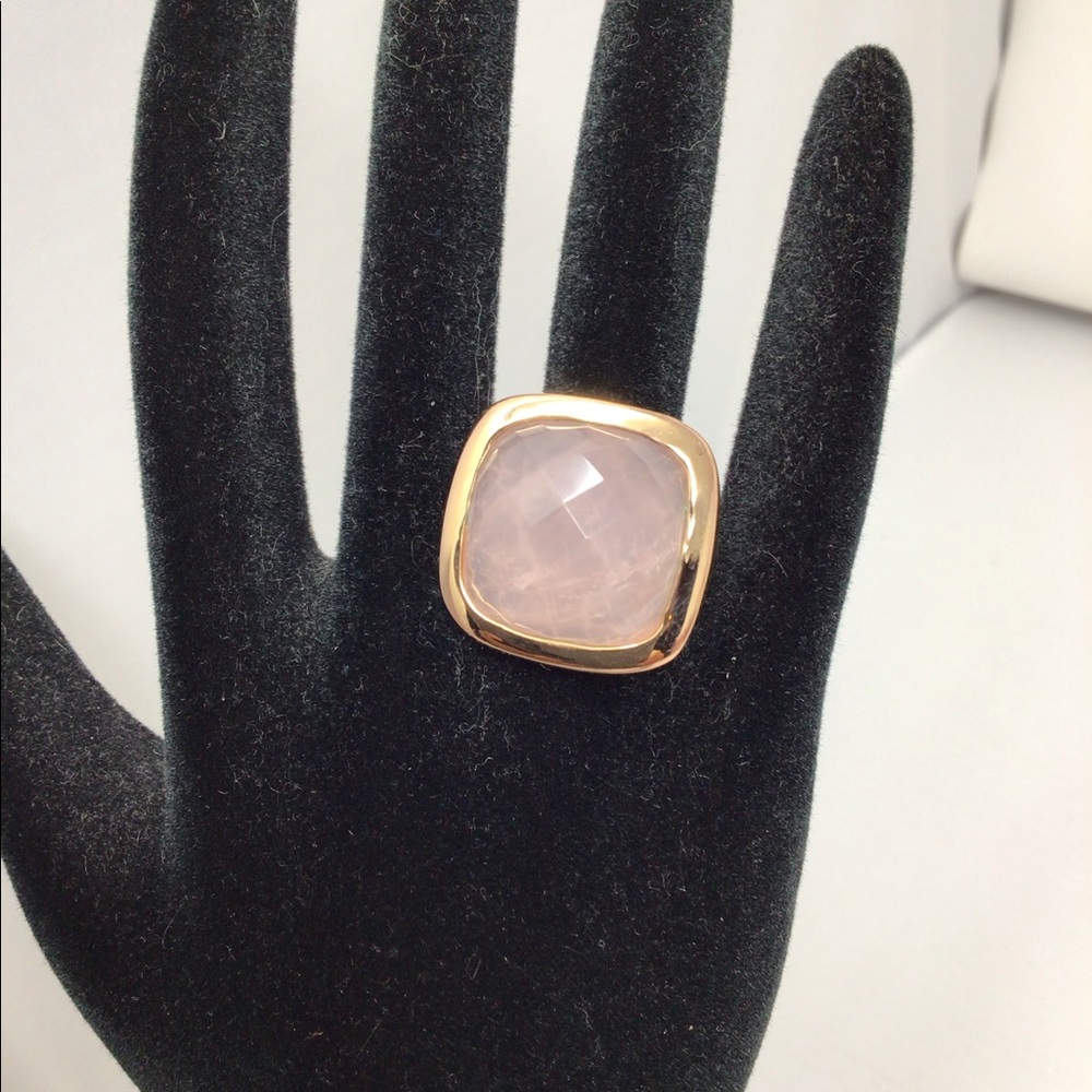 Bronze Milor Italy Rose Quartz ring